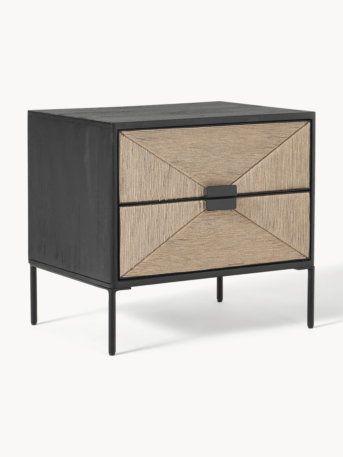 Pateley Mango Wood Bedside Table with Drawers