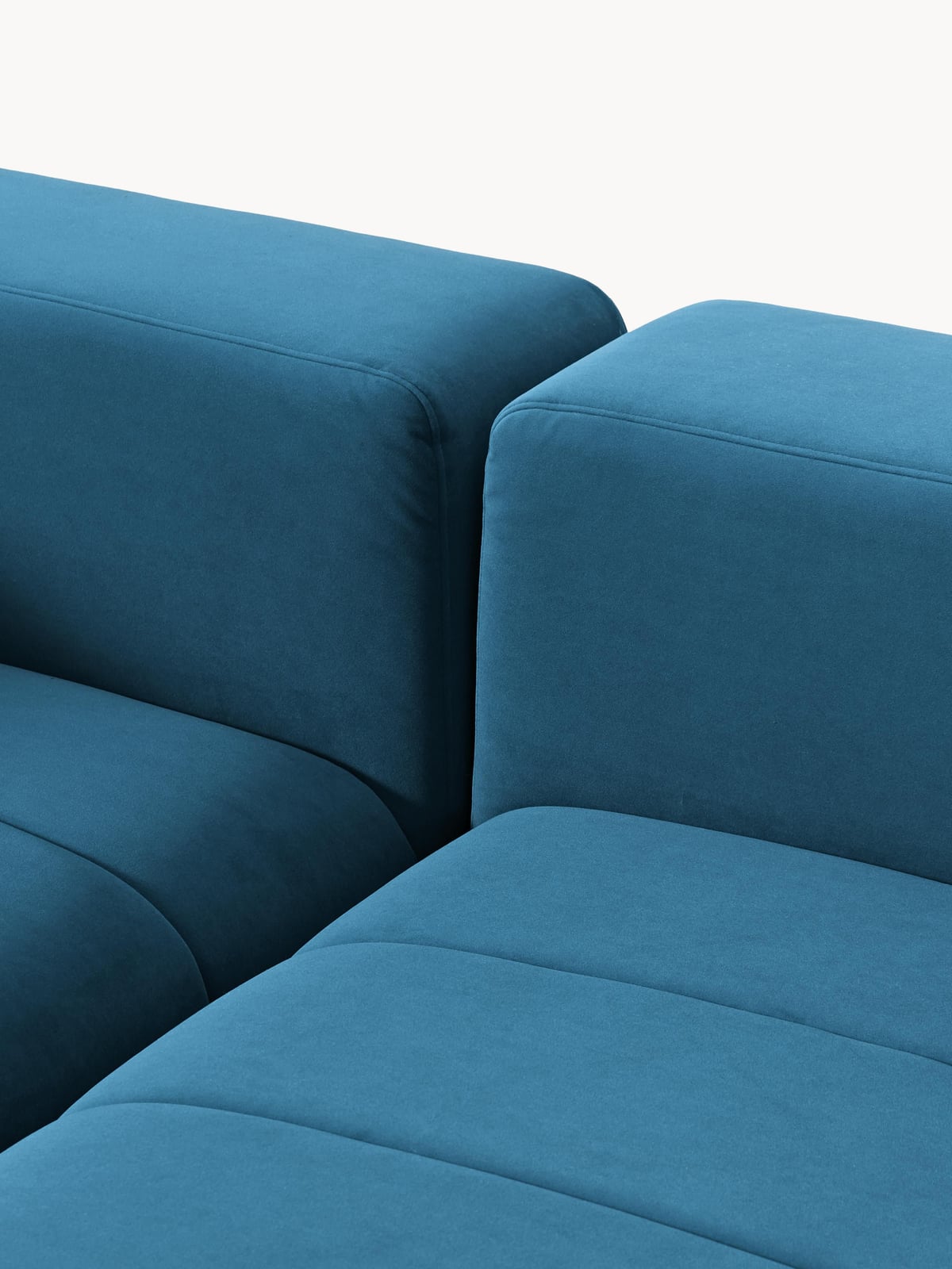 Pateley Modular Velvet Sofa (2-seater) with Ottoman (left/right)