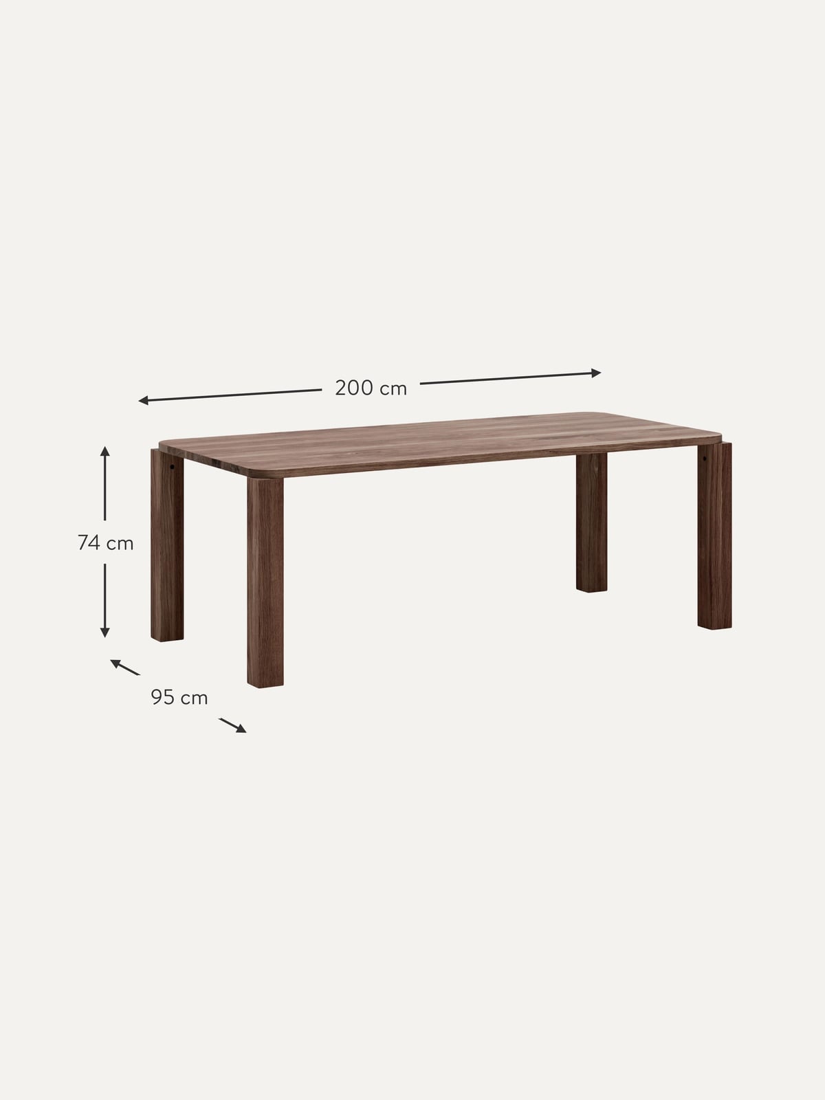 Pateley Oak Wood Dining Table, Various Sizes