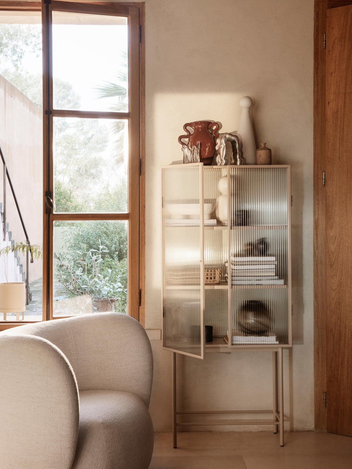 Pendle Display Cabinet with Glass Doors