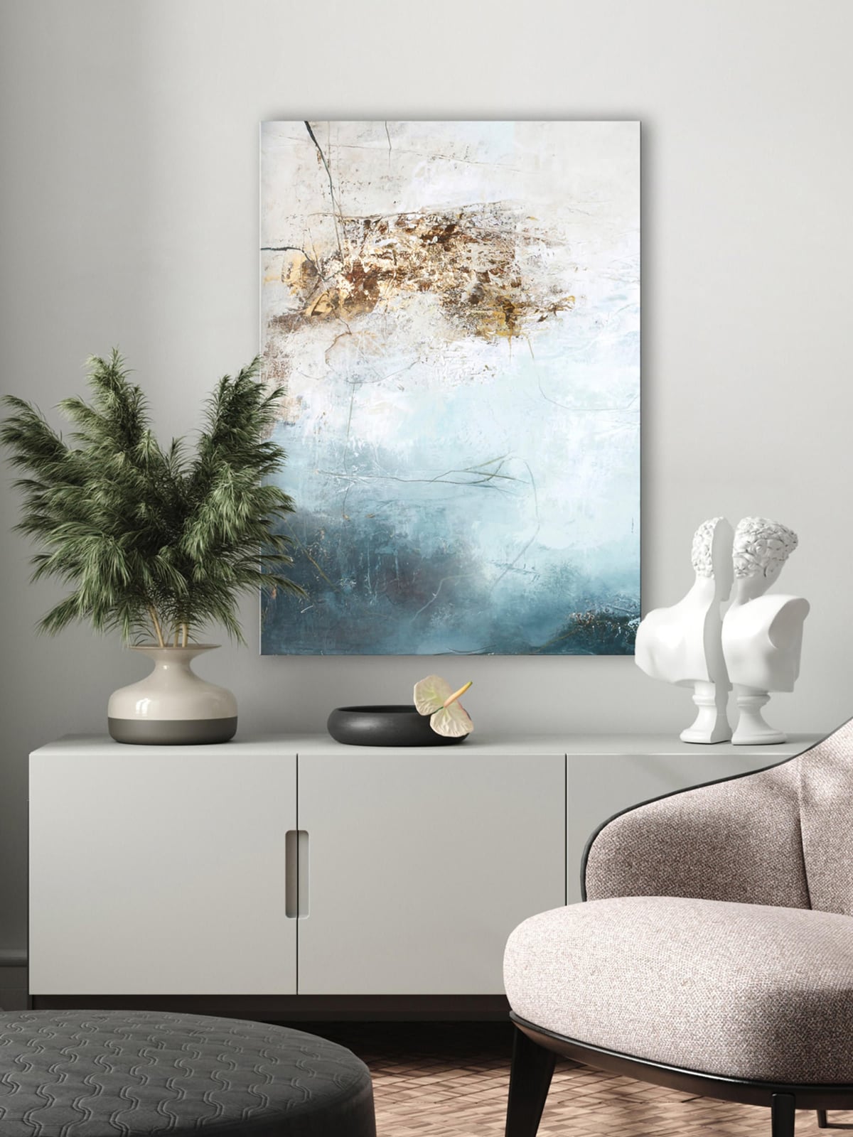 Pendle Hand-Painted Canvas Art