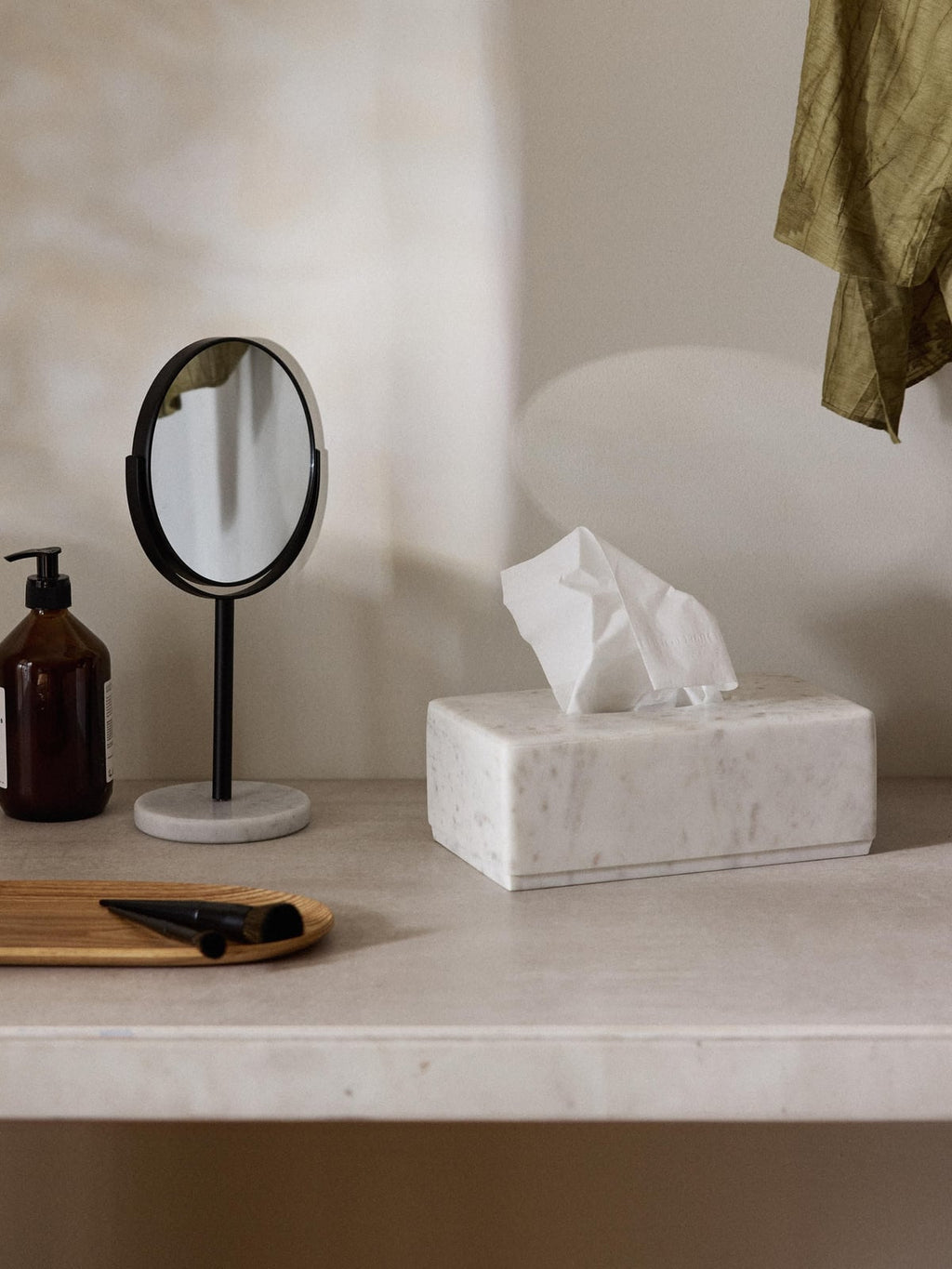 Pendle Marble Cosmetic Tissue Box