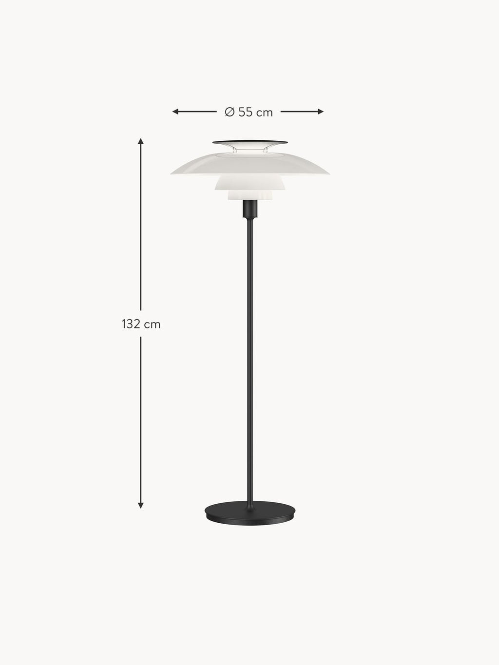 Pendle Small Dimmable Floor Lamp PH 80