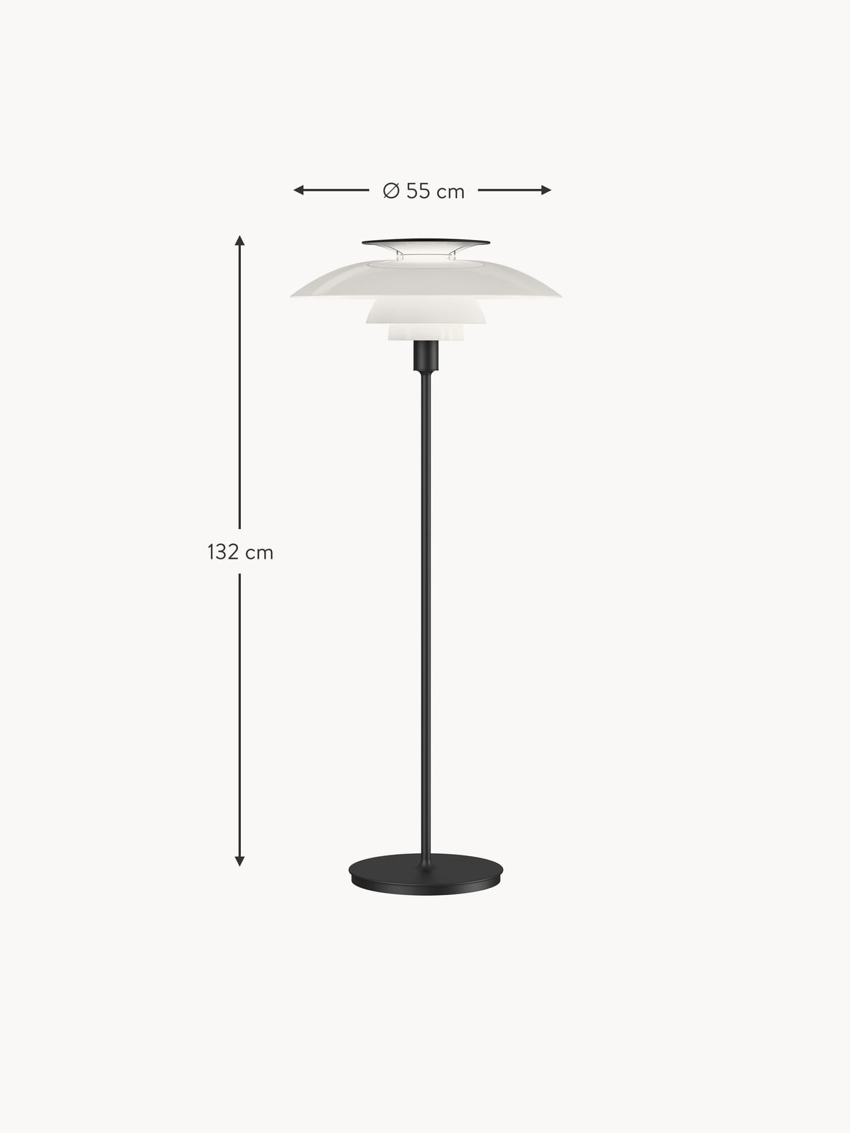 Pendle Small Dimmable Floor Lamp PH 80
