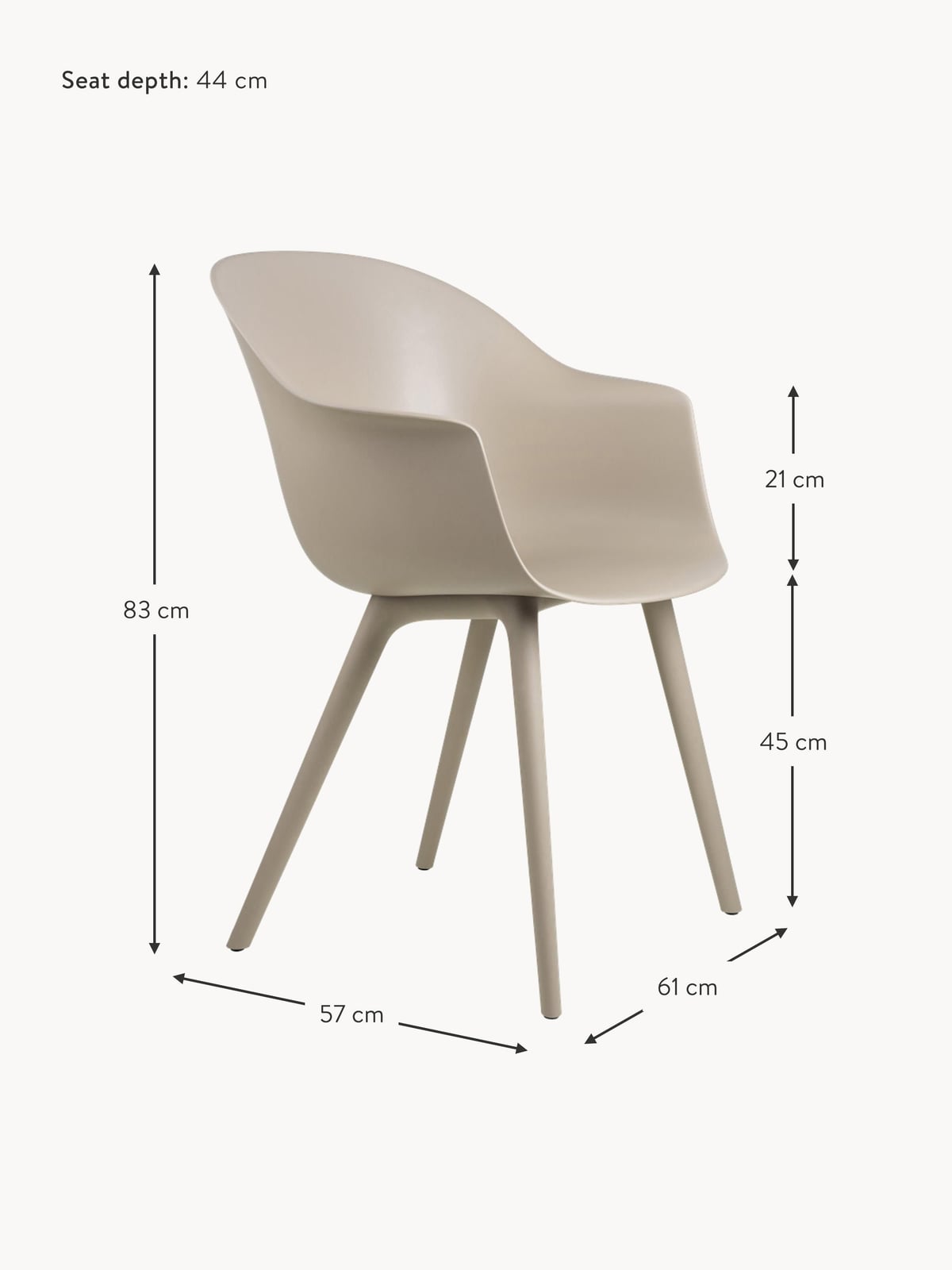 Petersham Garden Dining Chair with Armrests