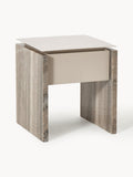 Petersham Marble and Metal Bedside Table