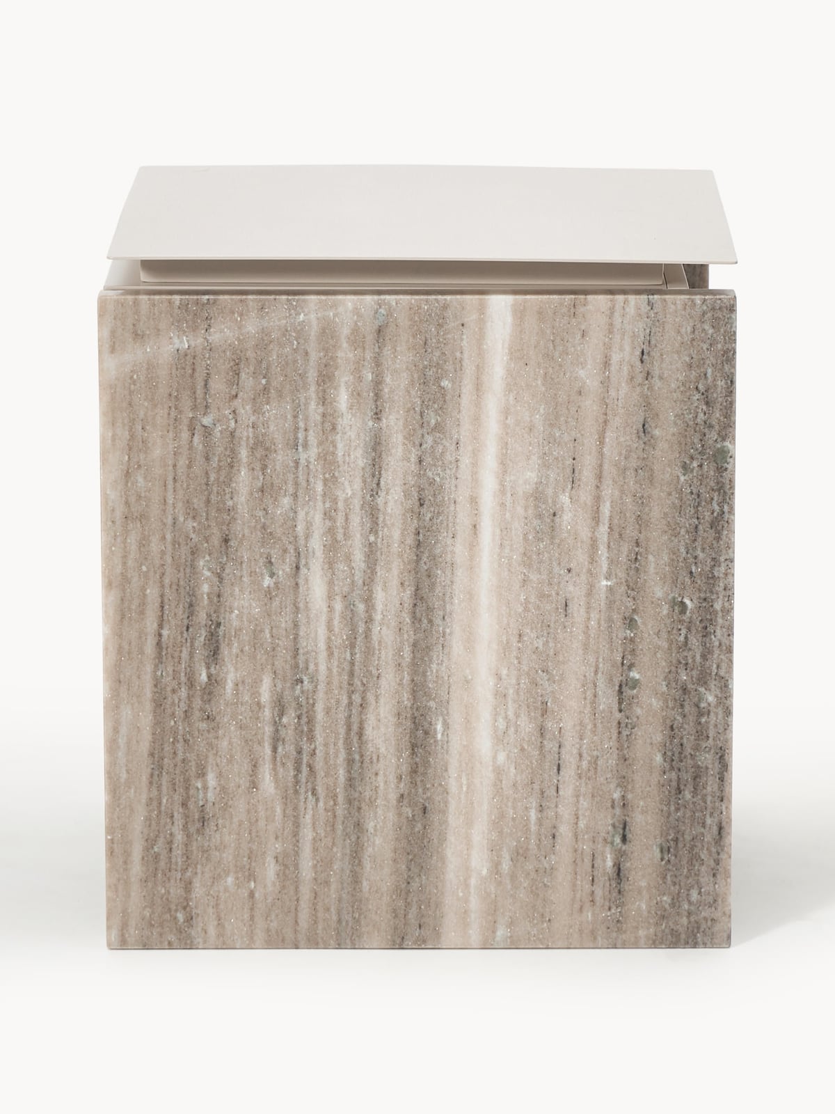 Petersham Marble and Metal Bedside Table