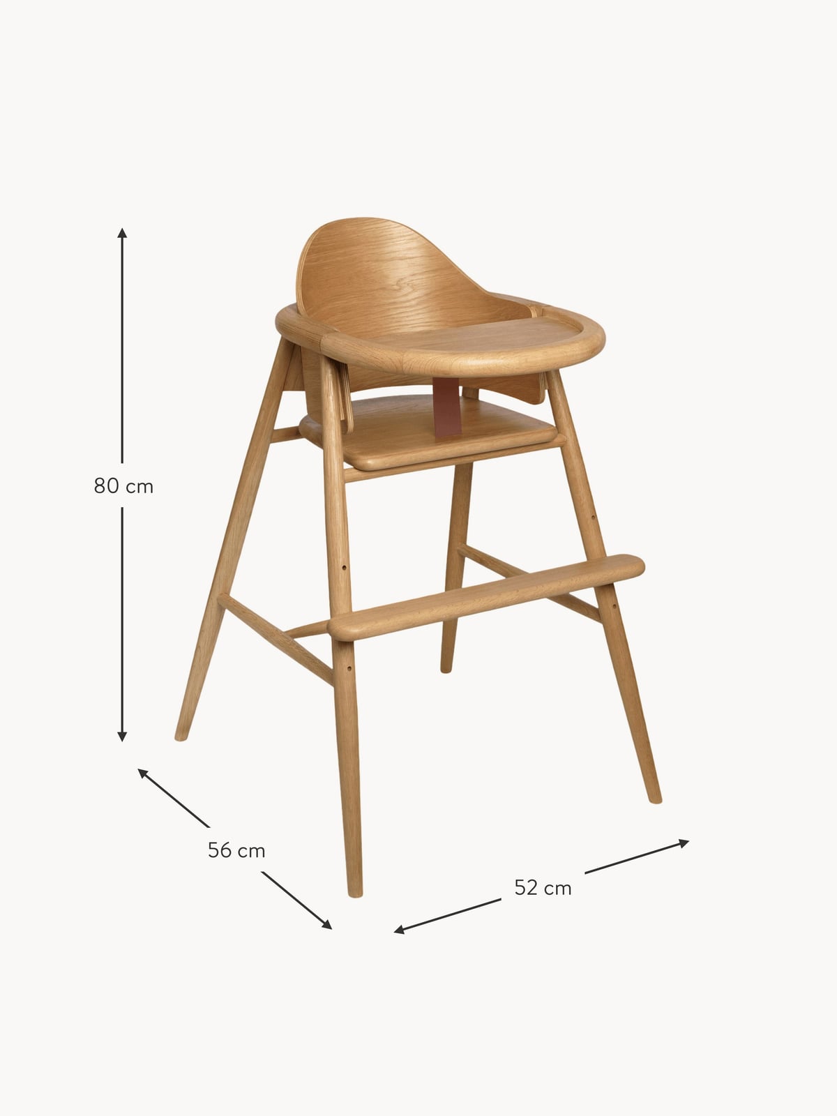 Peveril Kids Wooden High Chair