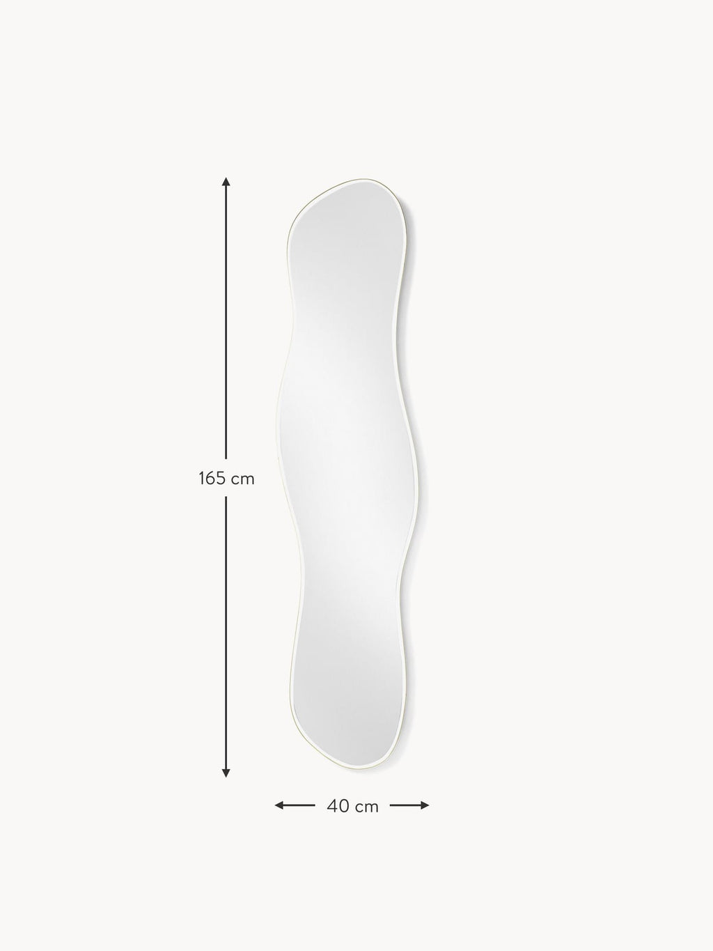 Pickering Full-Length Wall Mirror in an Organic Shape