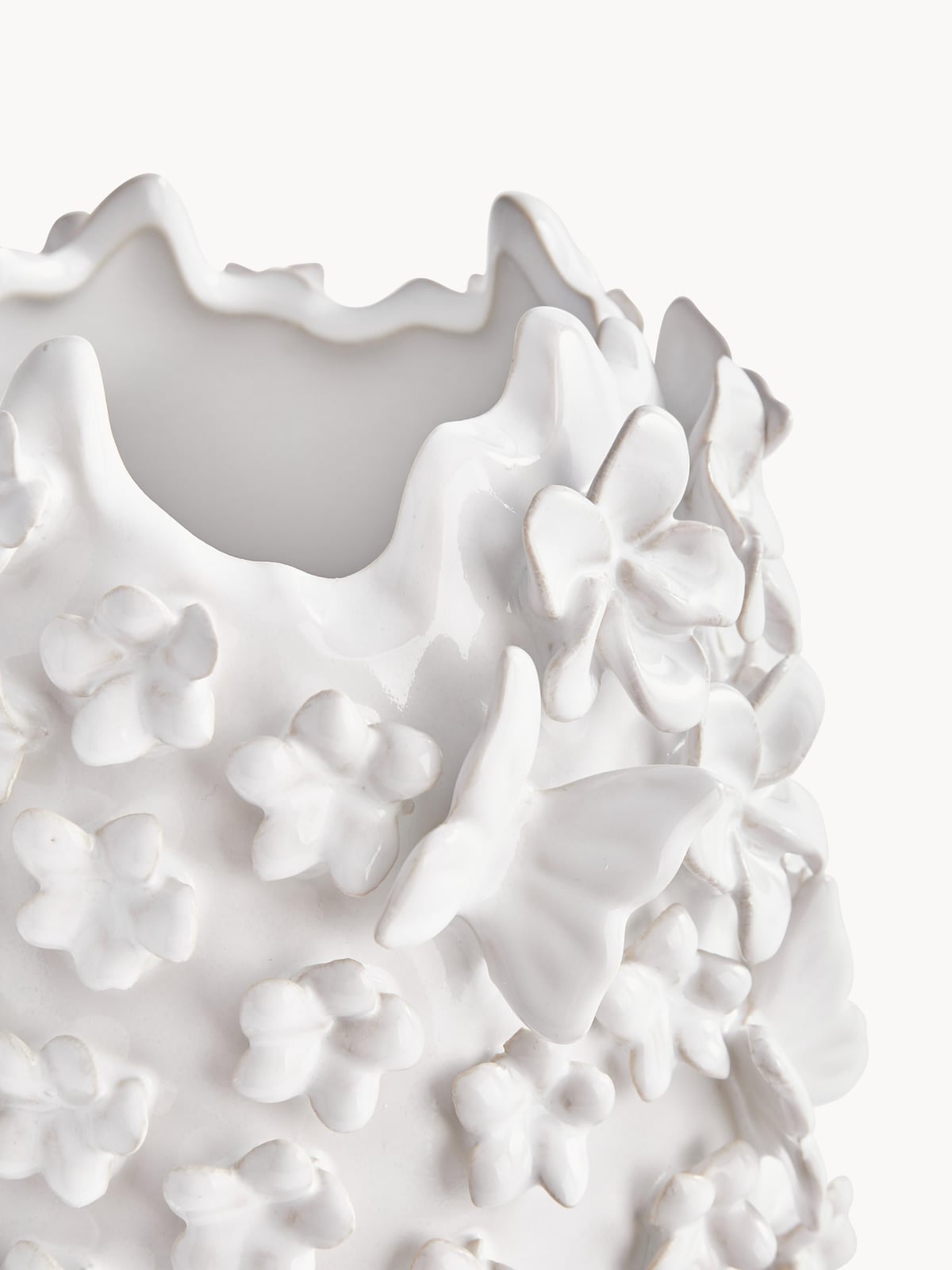 Pickering Vase with 3D Decoration, H 35 cm