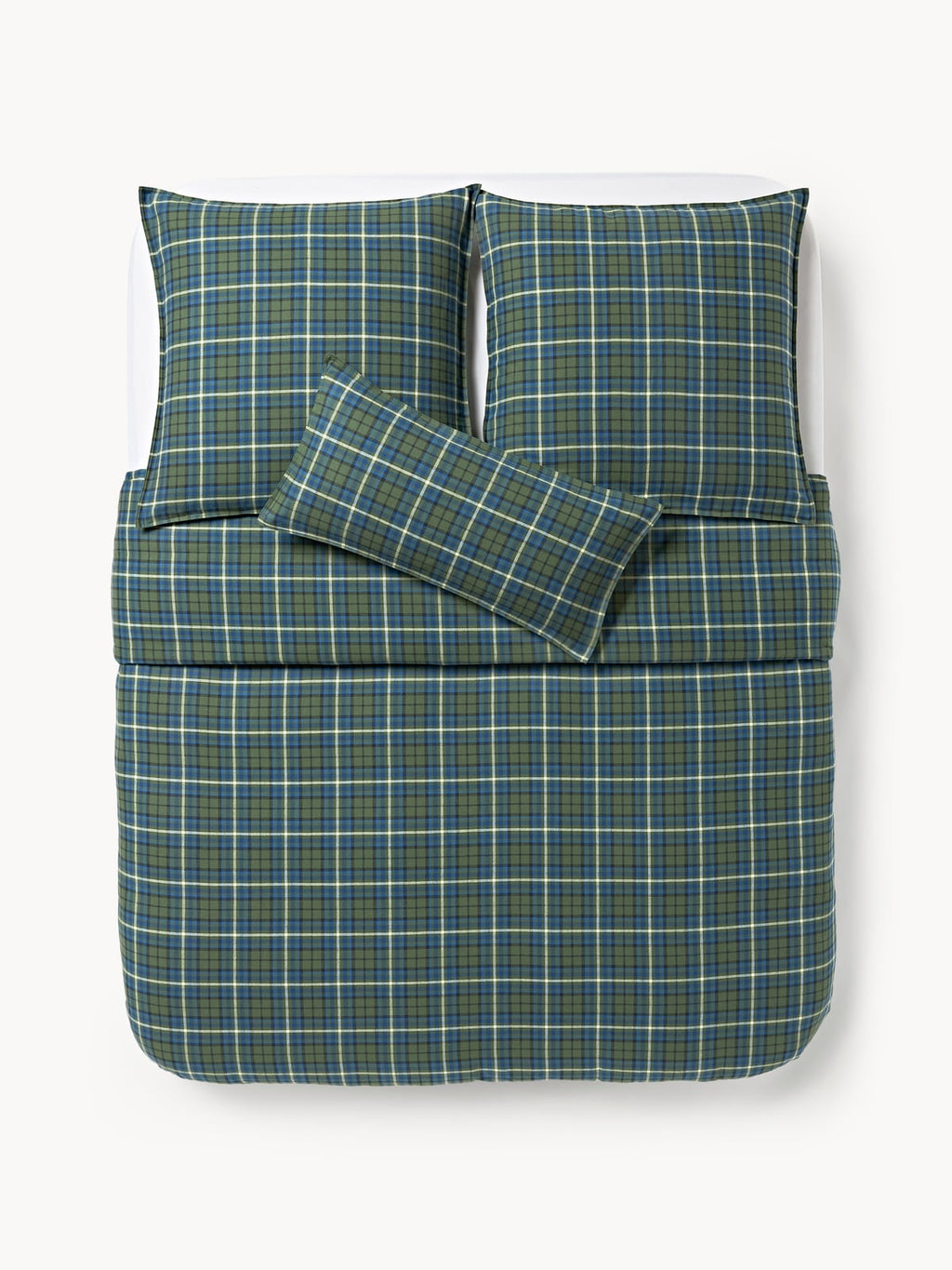 Presley Checked Flannel Duvet Cover