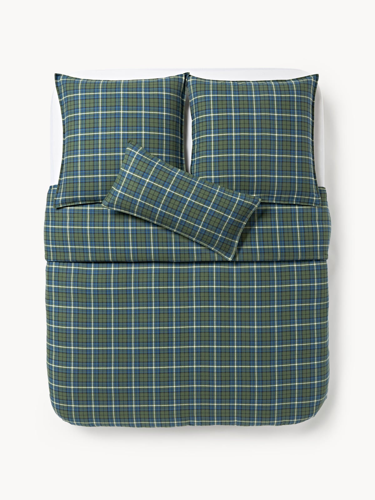 Presley Checked Flannel Duvet Cover