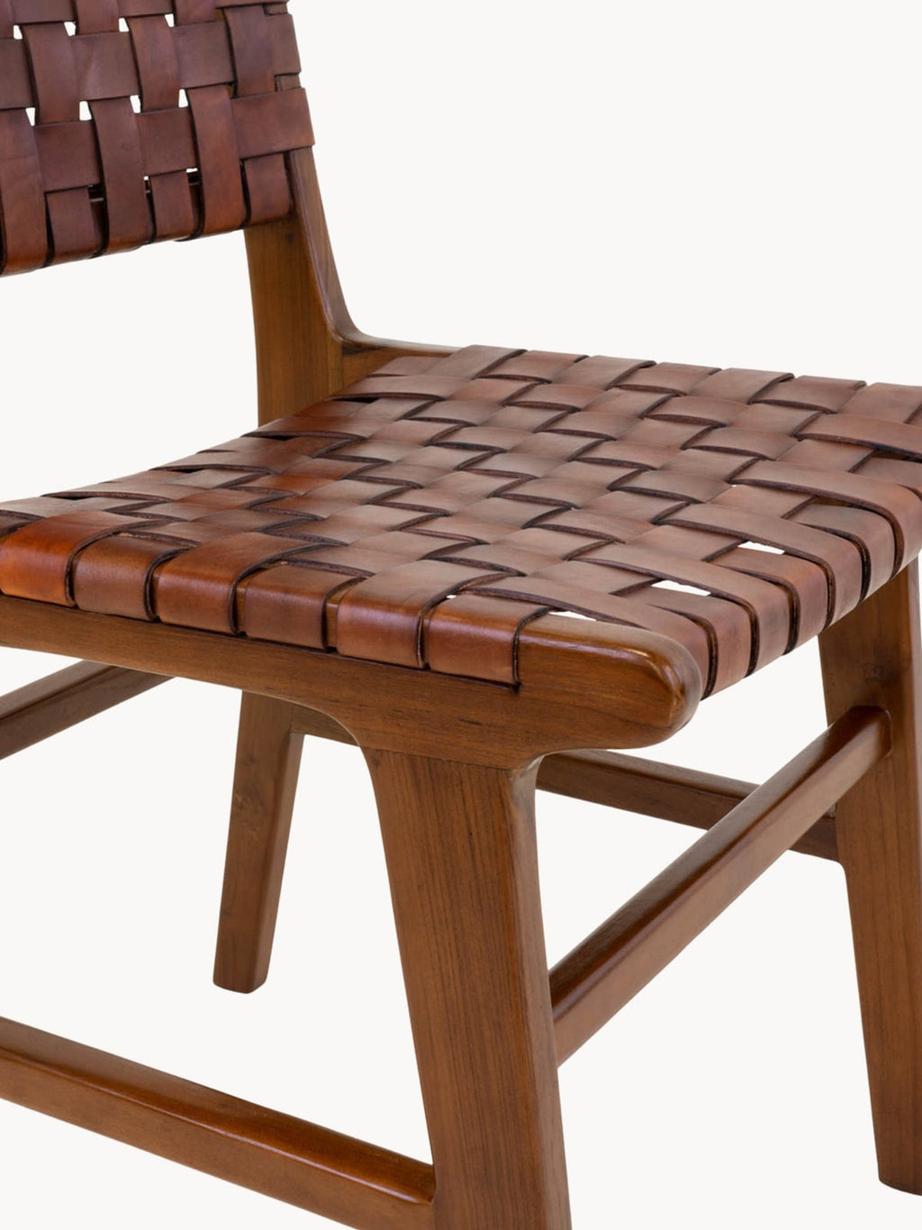 Quinton Teak Wood Dining Chairs, Set of 2
