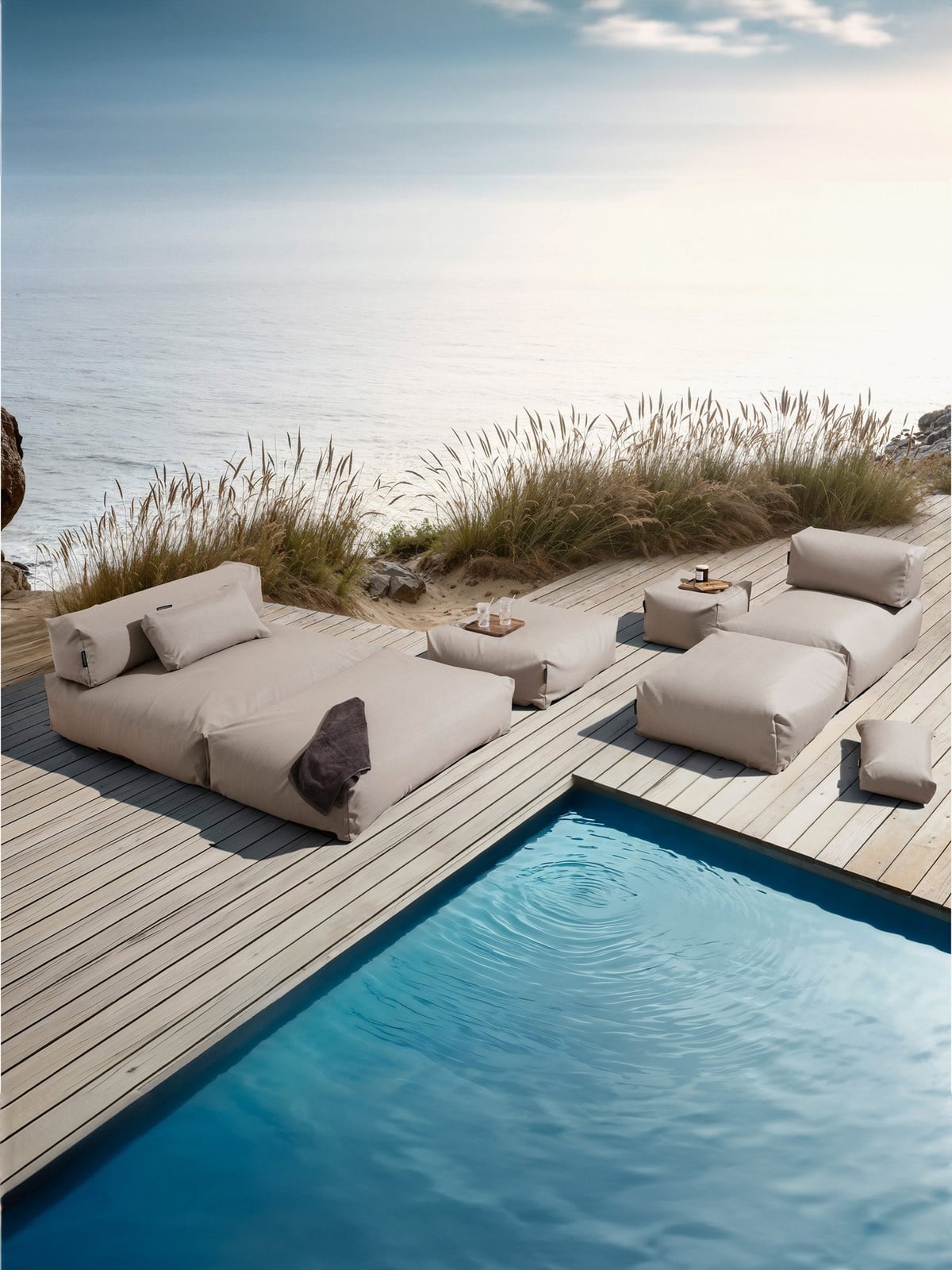 Ravensworth Large Outdoor Pouf