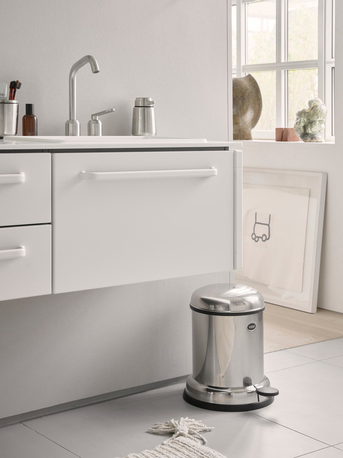 Ravensworth Vipp14 Bathroom Bin with Pedal Function