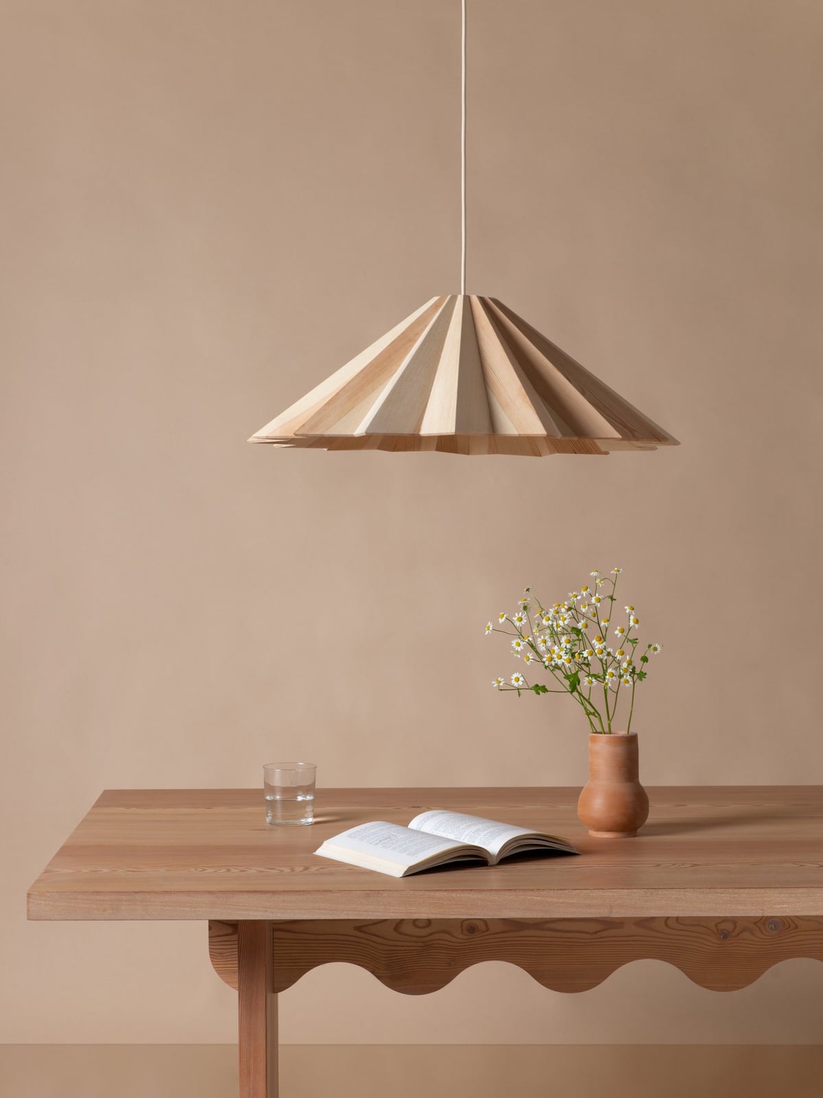 Redmoor Handmade Pine Wood Pendant Light, in various sizes