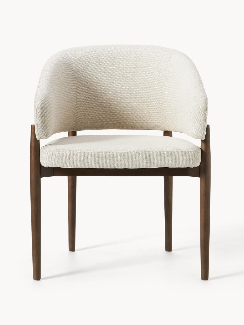 Redmoor Upholstered Ash Wood Dining Chair with Armrests