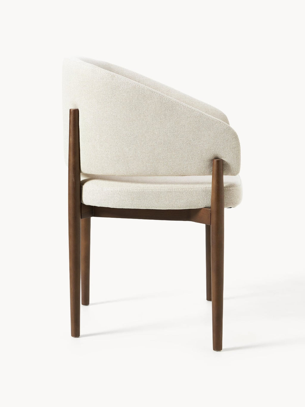 Redmoor Upholstered Ash Wood Dining Chair with Armrests