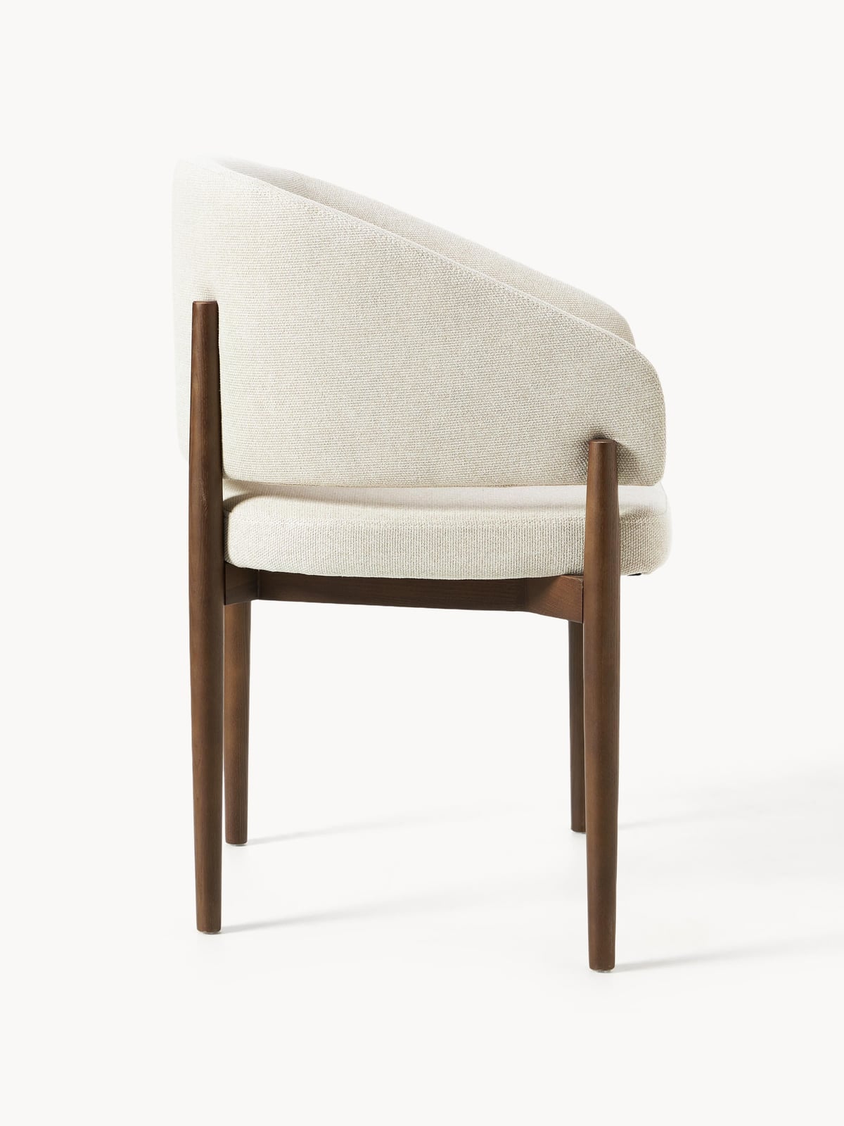 Redmoor Upholstered Ash Wood Dining Chair with Armrests