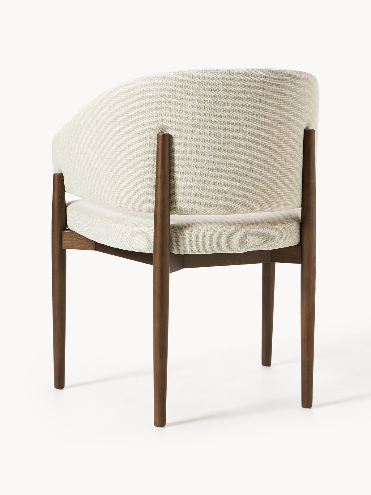 Redmoor Upholstered Ash Wood Dining Chair with Armrests