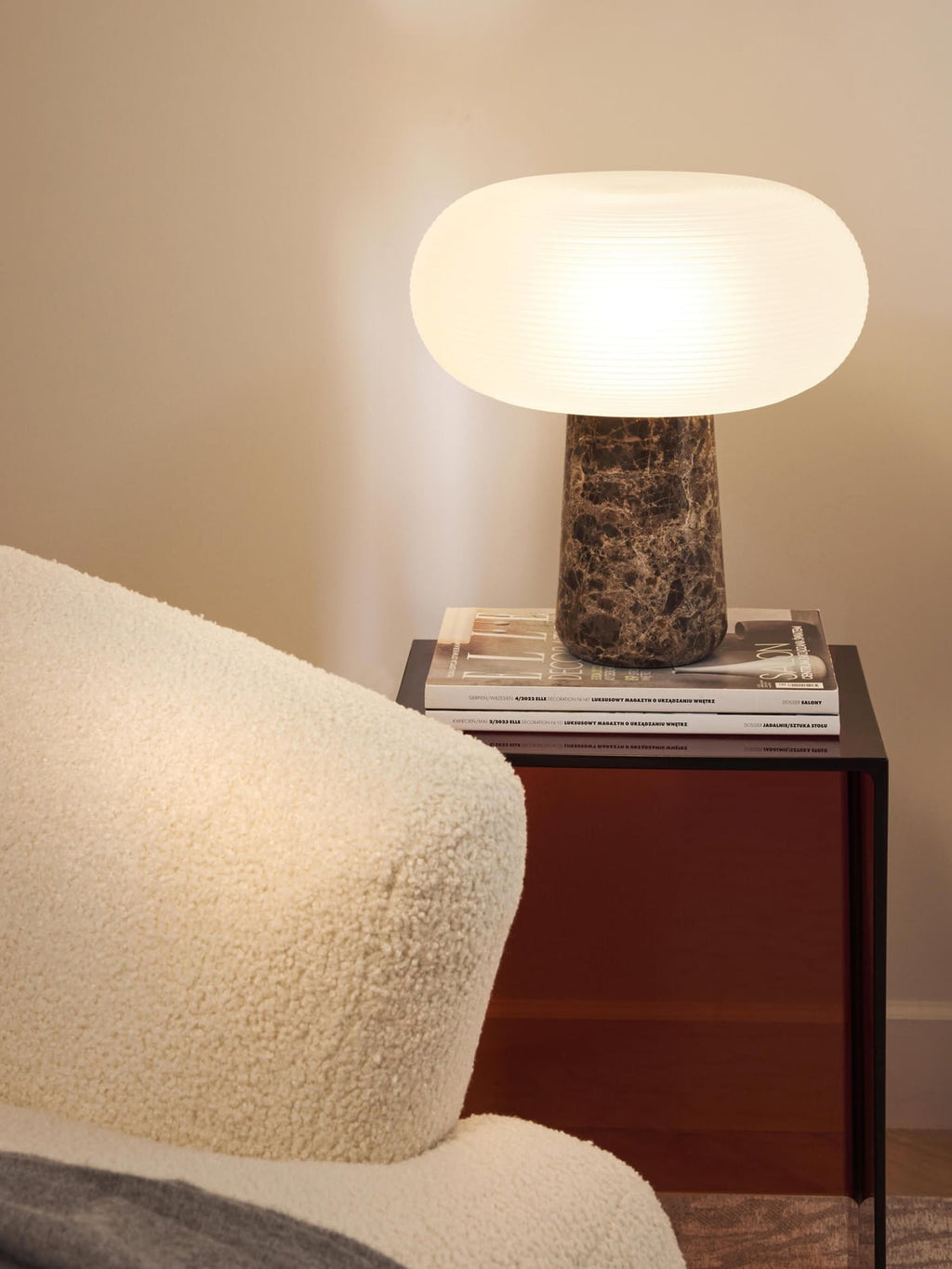 Riseholme Table Lamp with Marble Base