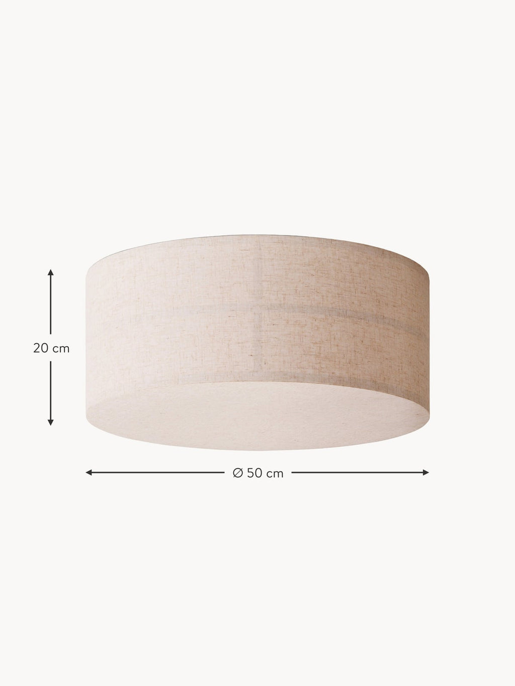 Rothbury Handmade Linen Ceiling Lamp