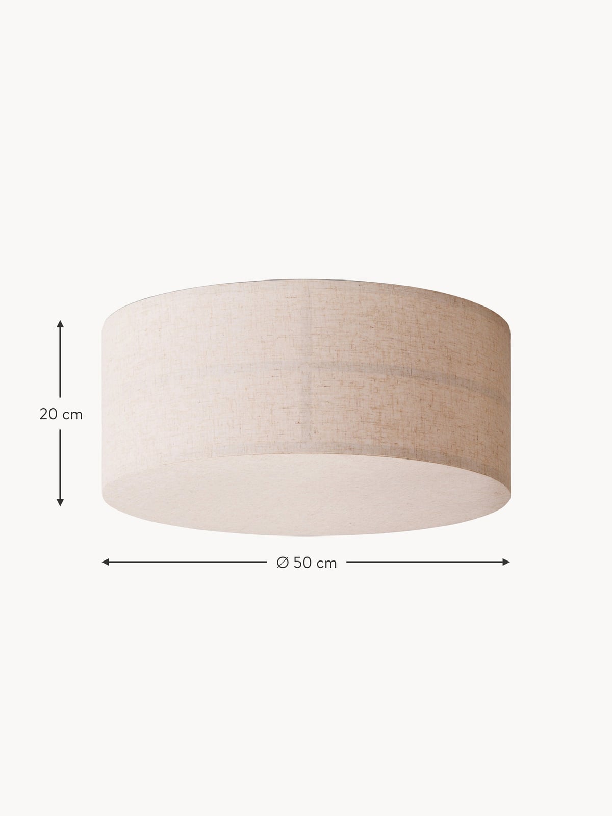 Rothbury Handmade Linen Ceiling Lamp