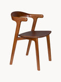 Rothley Wooden Dining Chairs with Armrests, Set of 2
