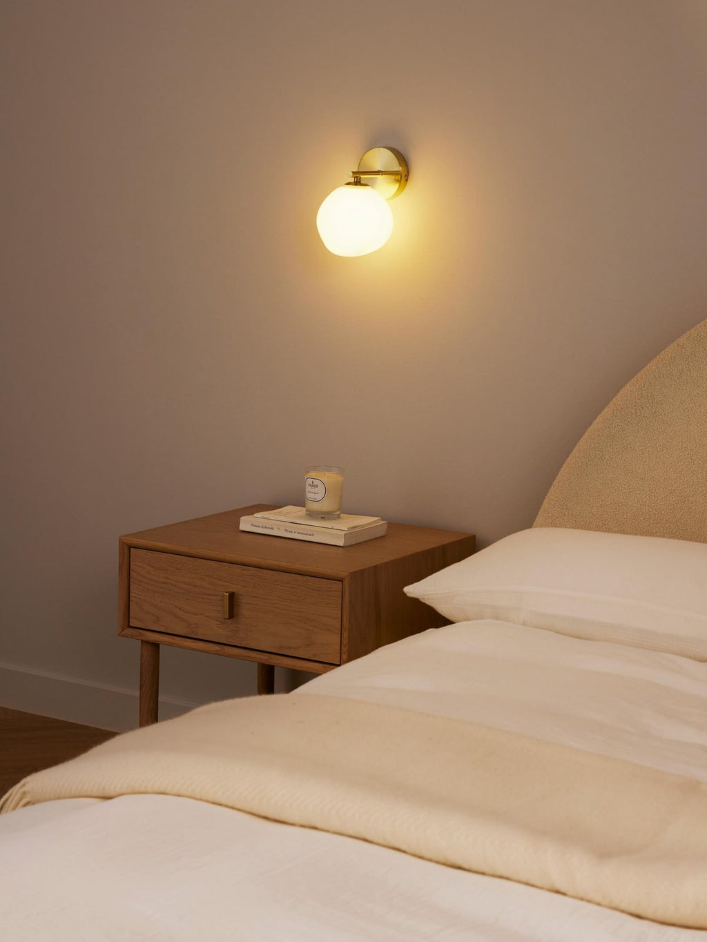 Rushmore Opal Glass Wall Lamp