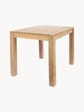 Rushmore Teak Wood Garden Table, 75 X 60 cm