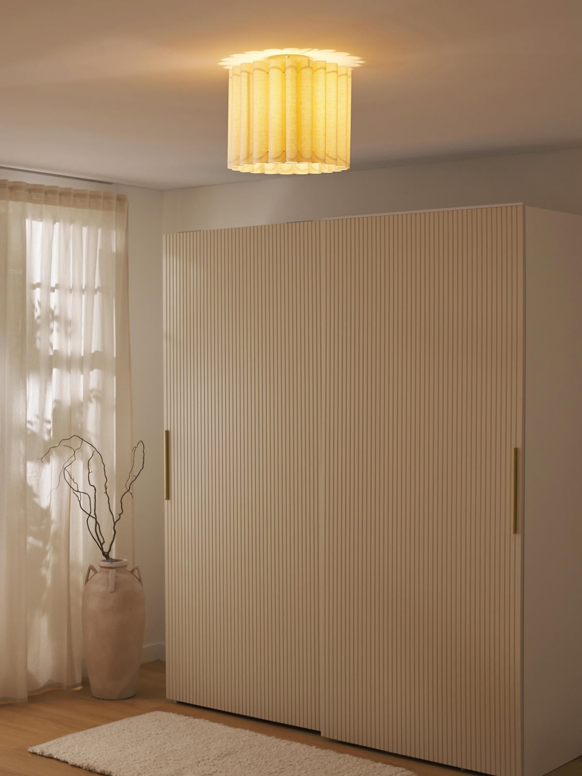 Ryedale Linen Ceiling Lamp