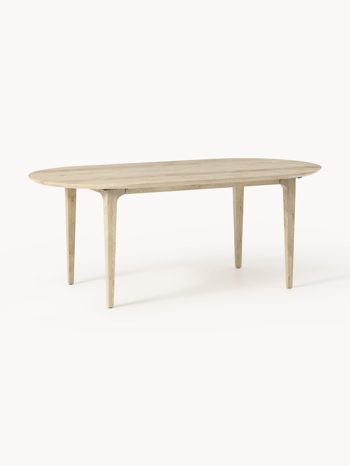 Ryedale Oval Oak Wood Dining Table, 200 x 100 cm