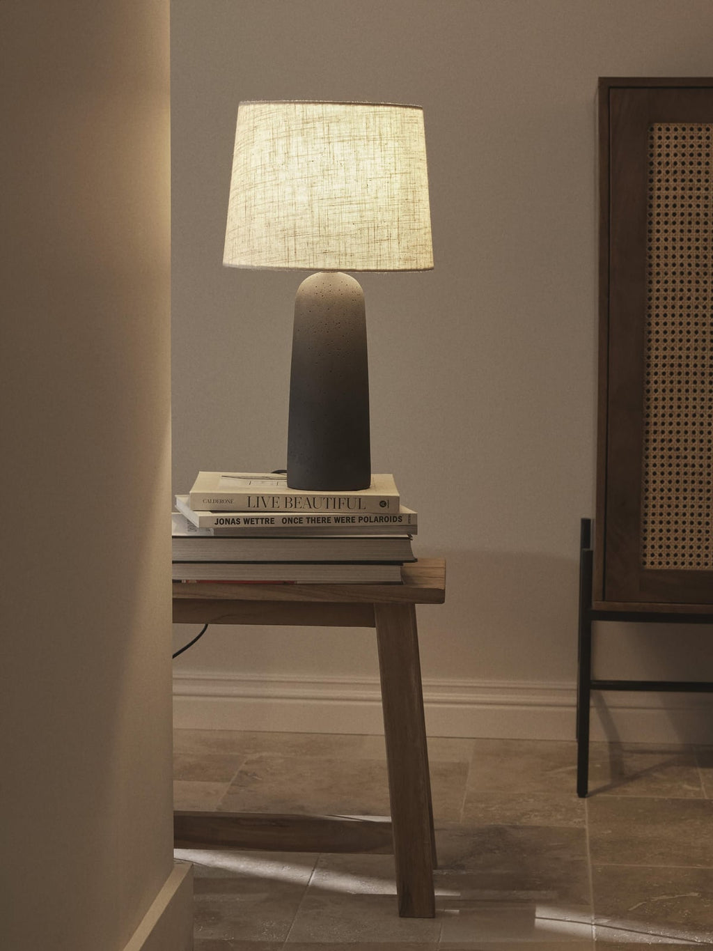 Saxby Large Table Lamp with Concrete Base