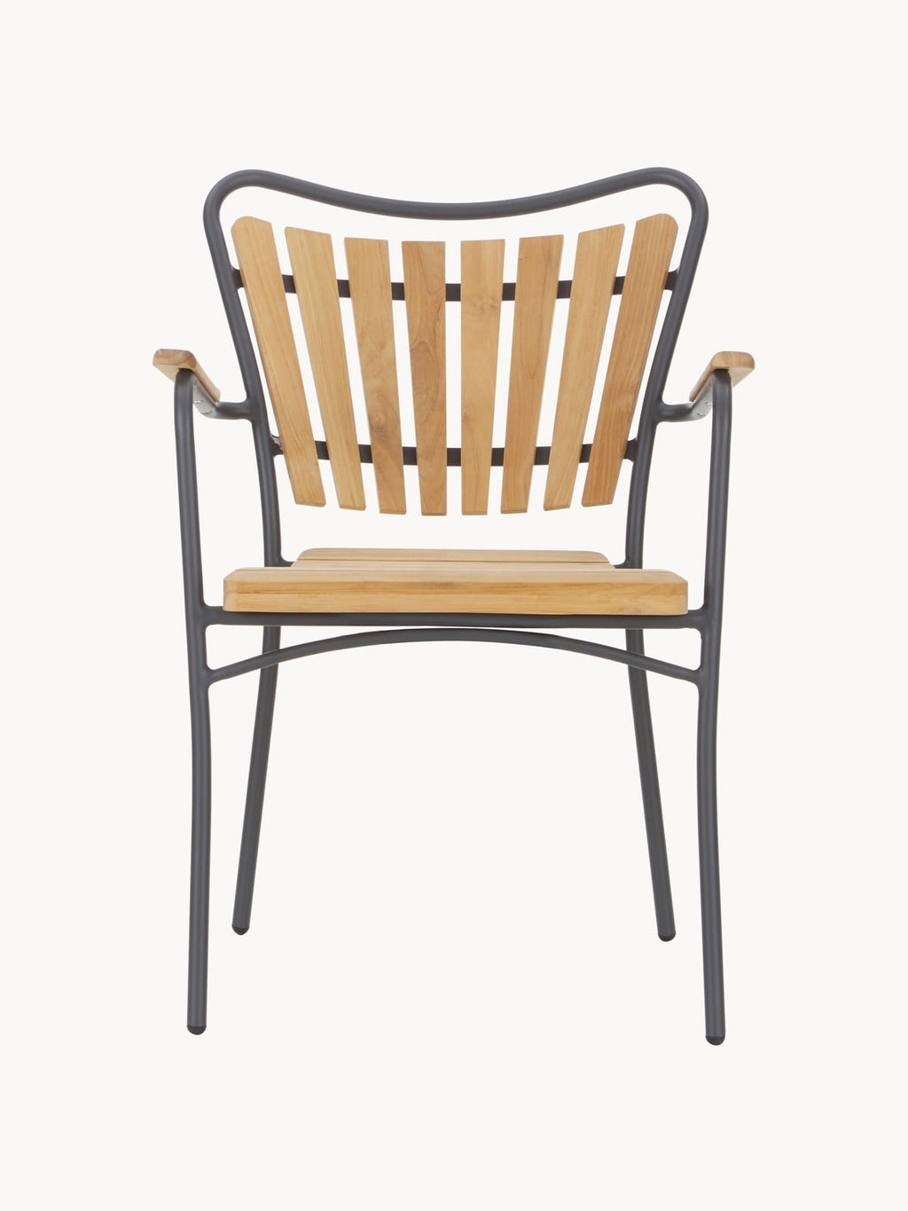 Saxby Teak Wood Garden Chairs, Set of 2