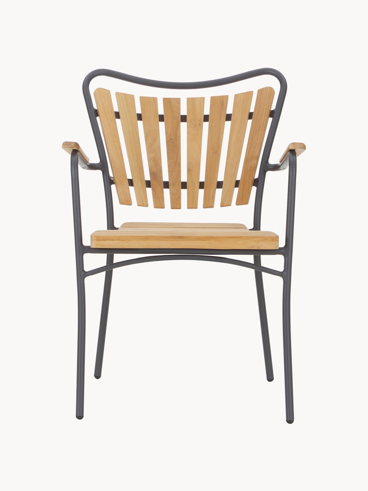 Saxby Teak Wood Garden Chairs, Set of 2