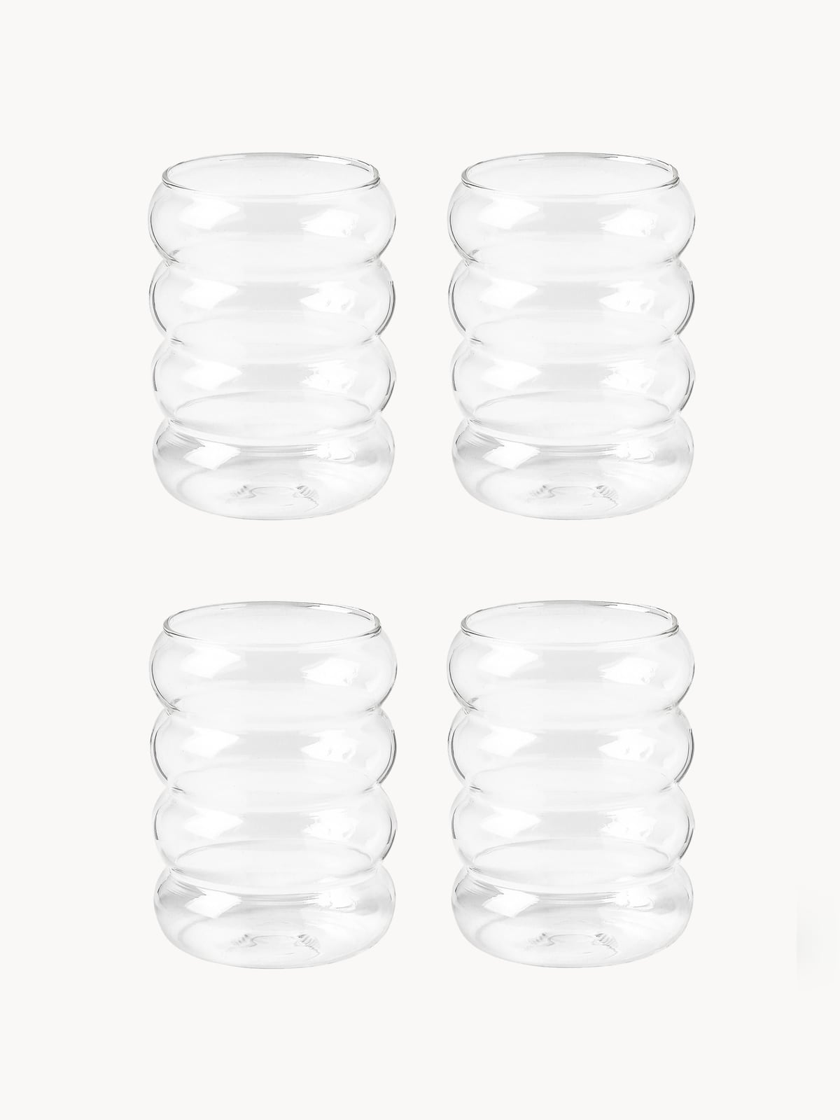 Selby Mouth-Blown Borosilicate Tumblers, Set of 4