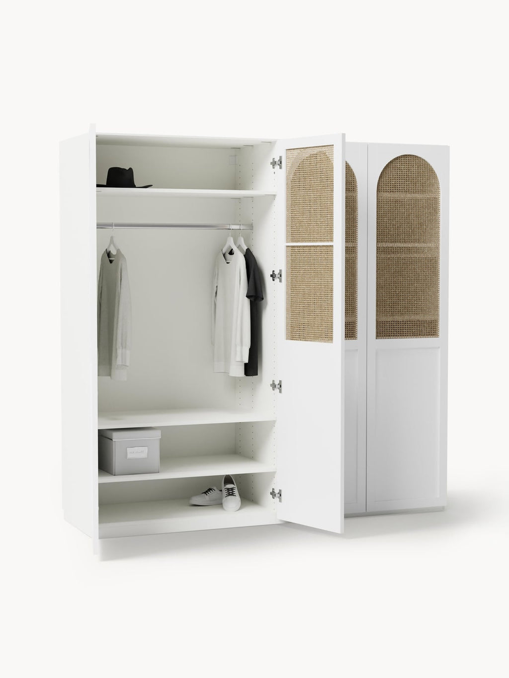 Southwold Modular Hinged Door Wardrobe, 200 cm Wide, in various sizes