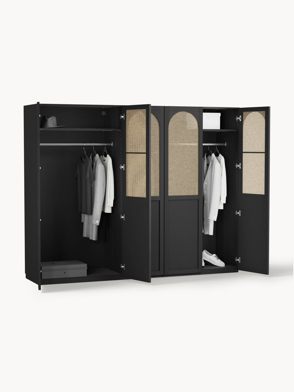 Southwold Modular Hinged Door Wardrobe, 250 cm Wide, in various sizes