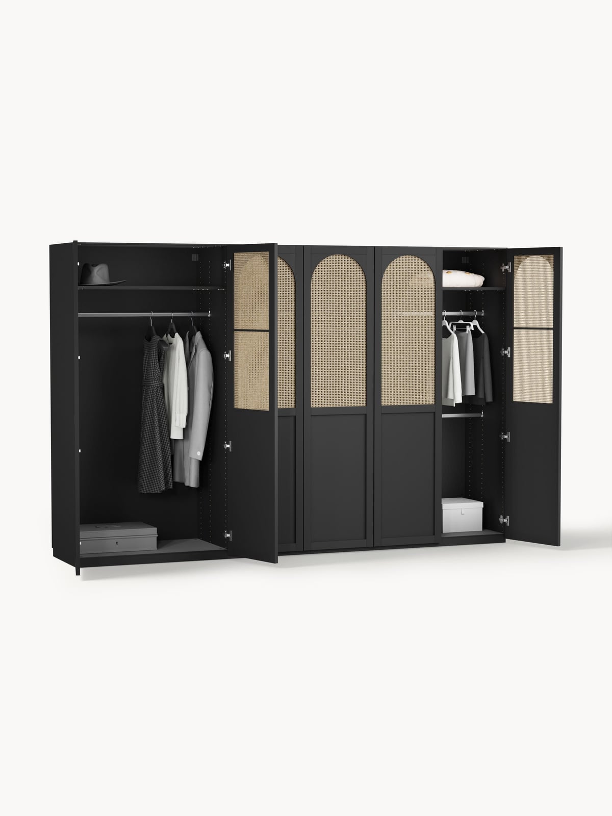 Southwold Modular Hinged Door Wardrobe, 300 cm Wide, in various sizes