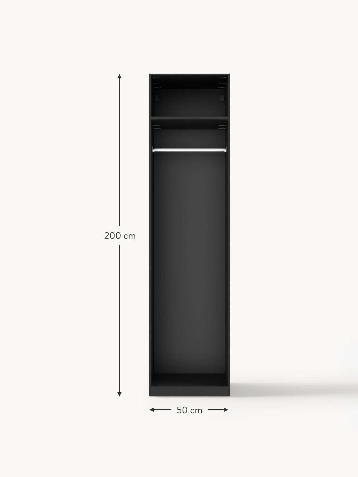 Southwold Modular Hinged Door Wardrobe, 50 cm Wide, in various sizes