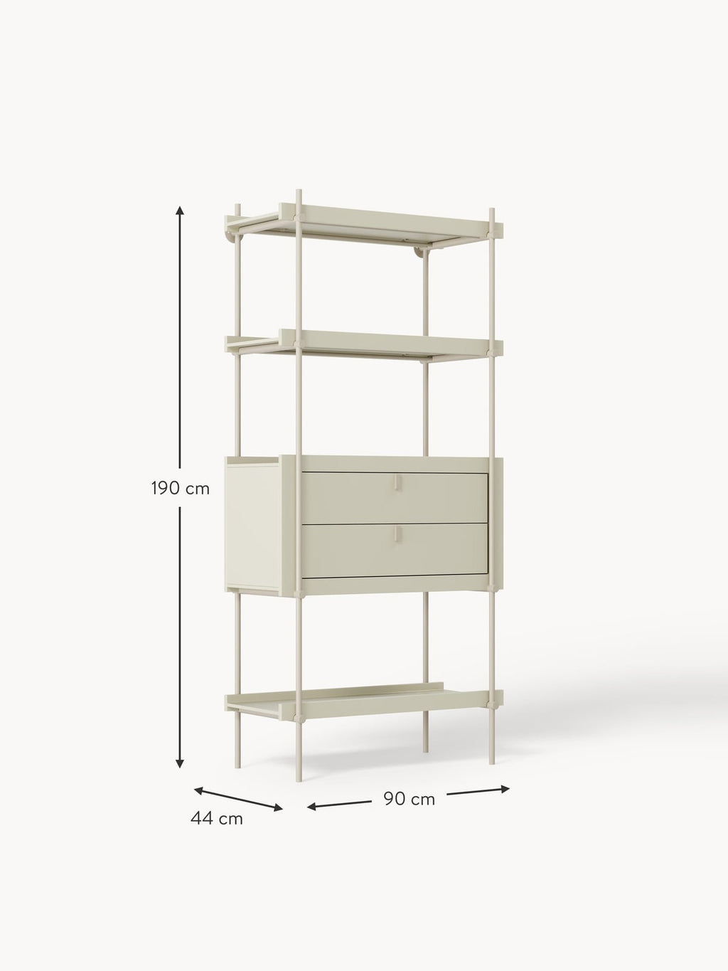 Southwold Tall Shelving Unit with Drawers