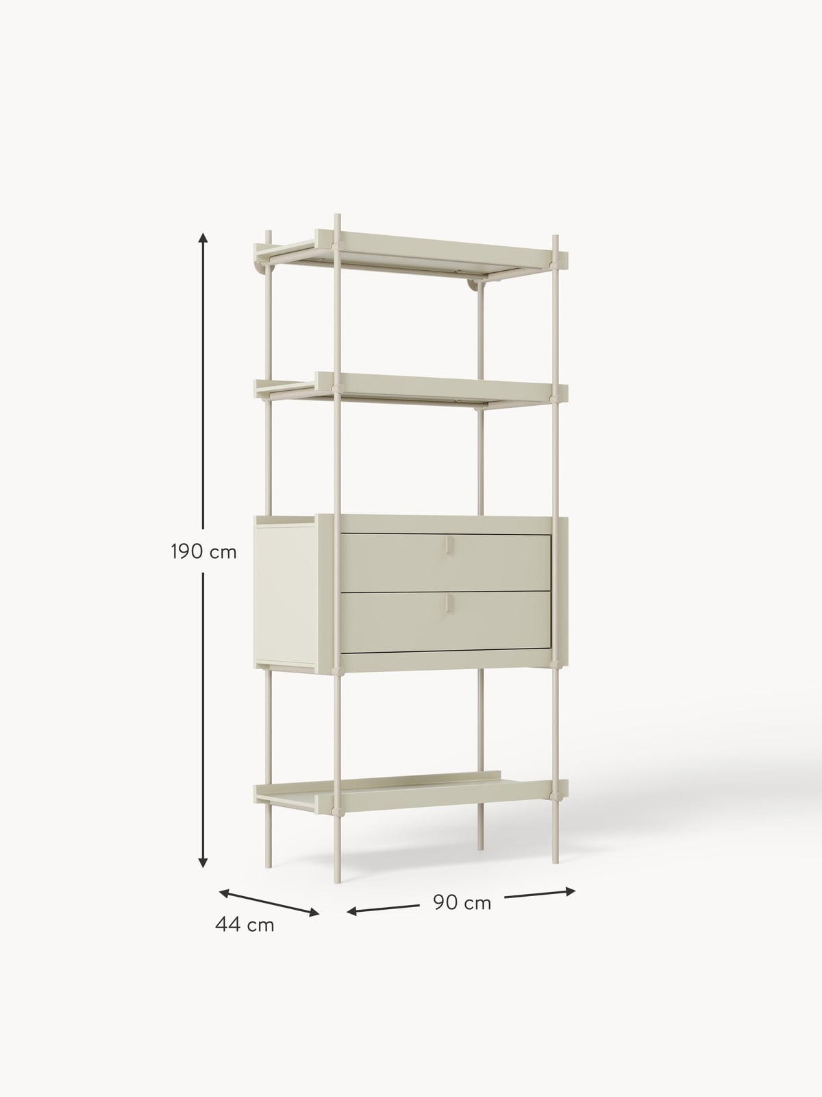 Southwold Tall Shelving Unit with Drawers