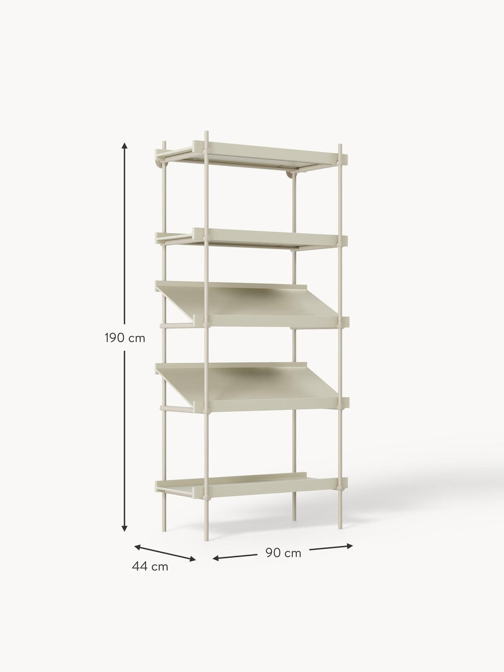 Southwold Tall Shelving Unit with Slanted Shelves