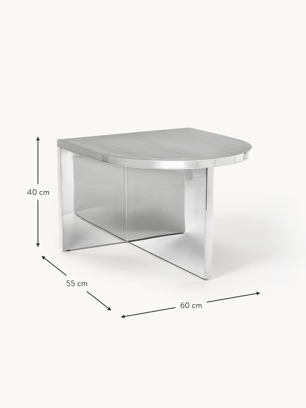 Stainton Oval Metal Coffee Table
