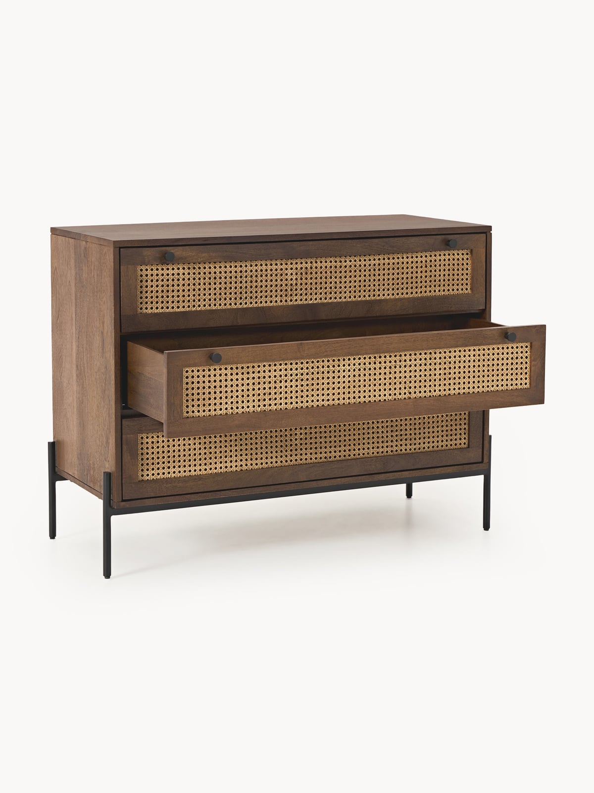 Stanton Chest of Drawers with Viennese Wickerwork