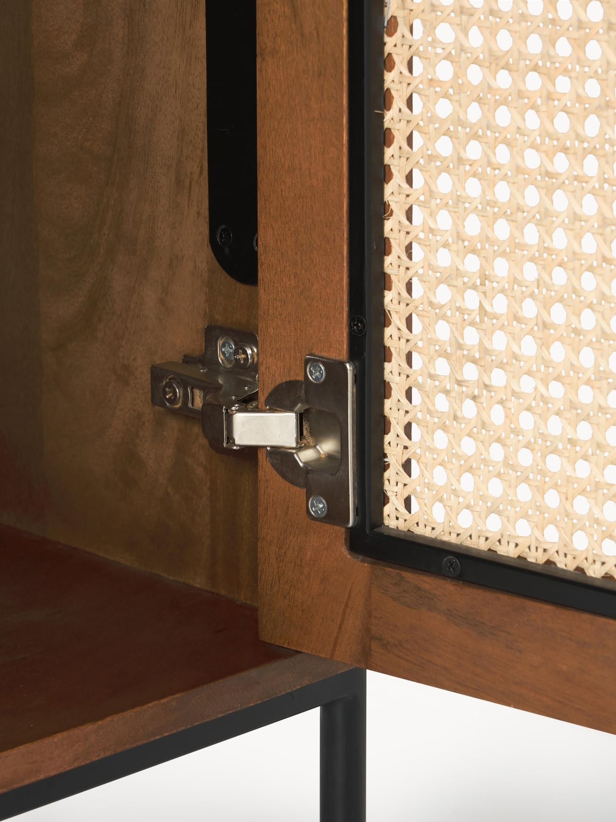 Stanton Highboard with Viennese Wickerwork