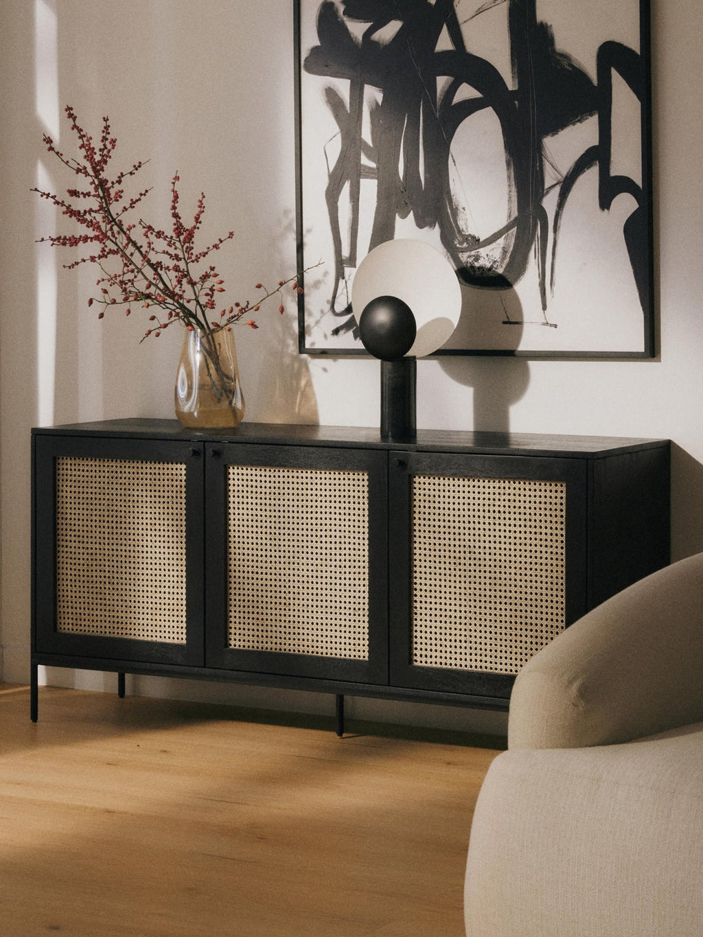 Stanton Sideboard with Viennese Wickerwork