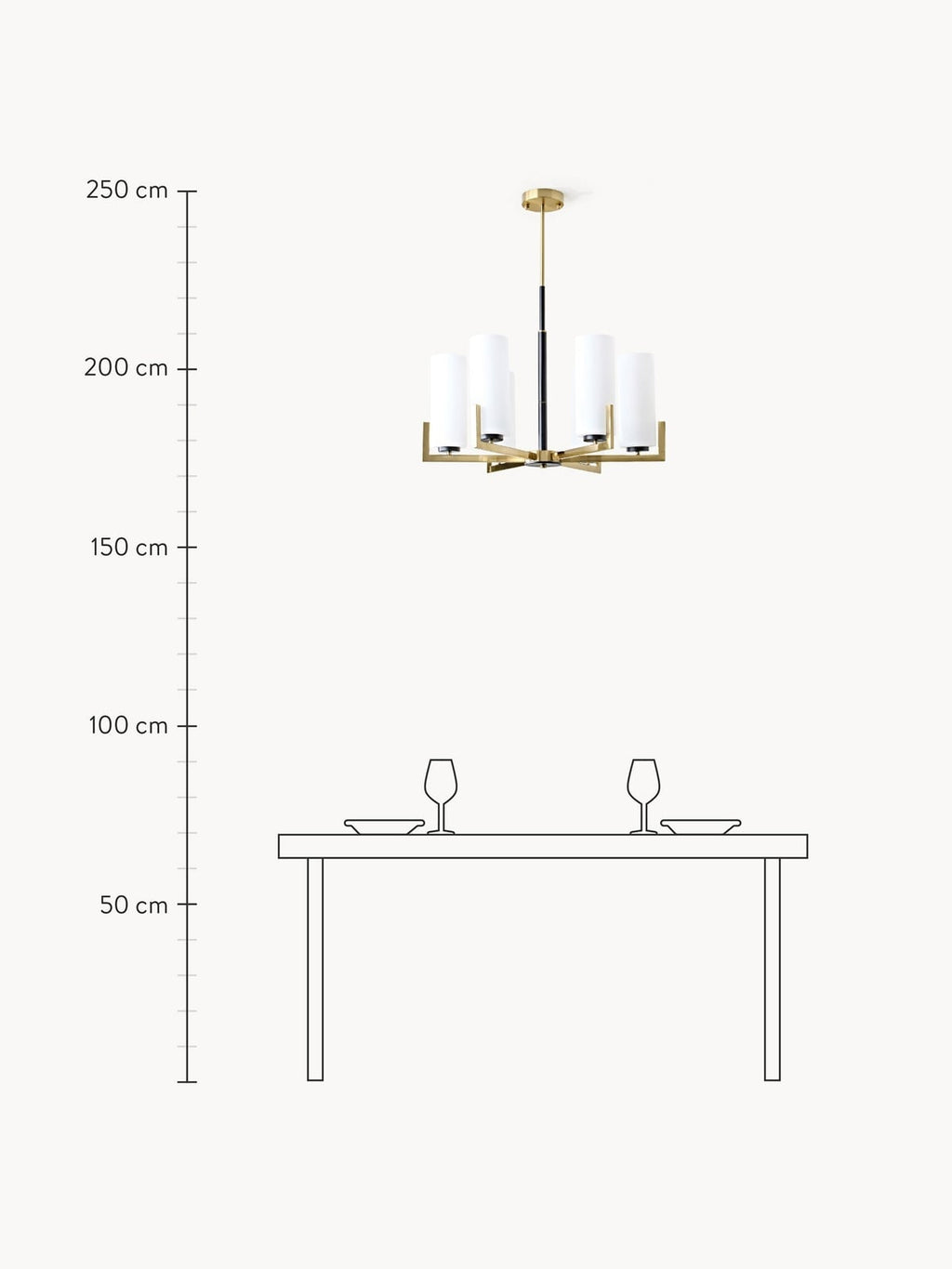 Stourton Large Glass Chandelier