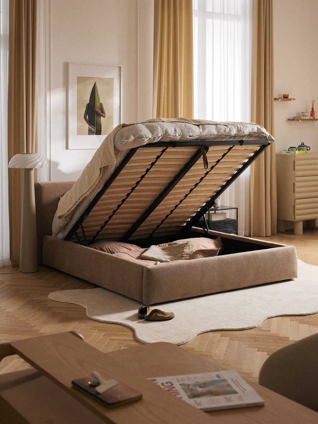 Tanfield Upholstered Bed with Storage