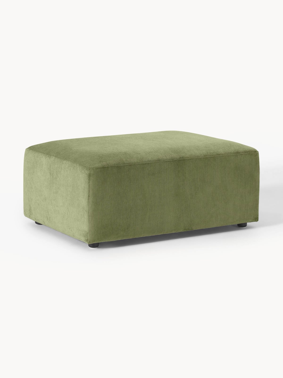 Tarnbrook Corduroy Ottoman, W 99 x D 72 cm
